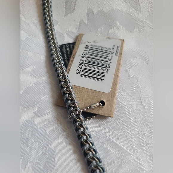 Wakami Noir handmade double wrap grey bracelet - Picture 4 of 4